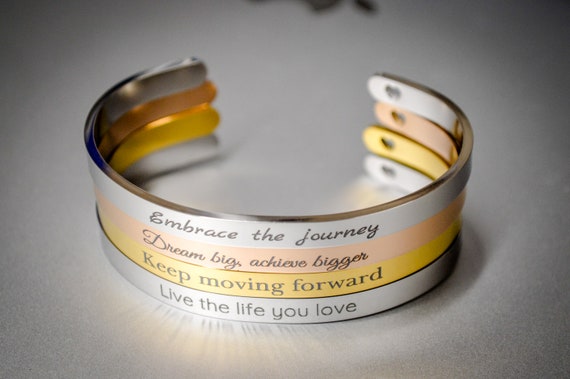 Ensianth Bracciale Ispirazionale “You’ve Got This” – Acciaio Inox Con Incisione – Regalo Motivazionale Per Donne, Laurea, Compleanno, Amiche - 2