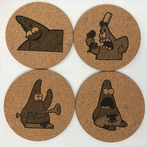 Spongebob: Best of Patrick Meme Coasters//Set of Four