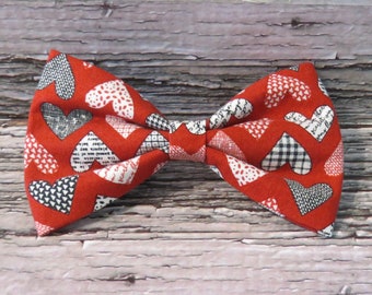 Lots of Love Bow Tie for Dogs or Cats • Pet Fashion • Dog Collar Accessories • Dog Collar Bow Ties • Valentine's Day Gift