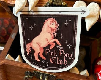 Pink Pony Tavern Sign Sticker