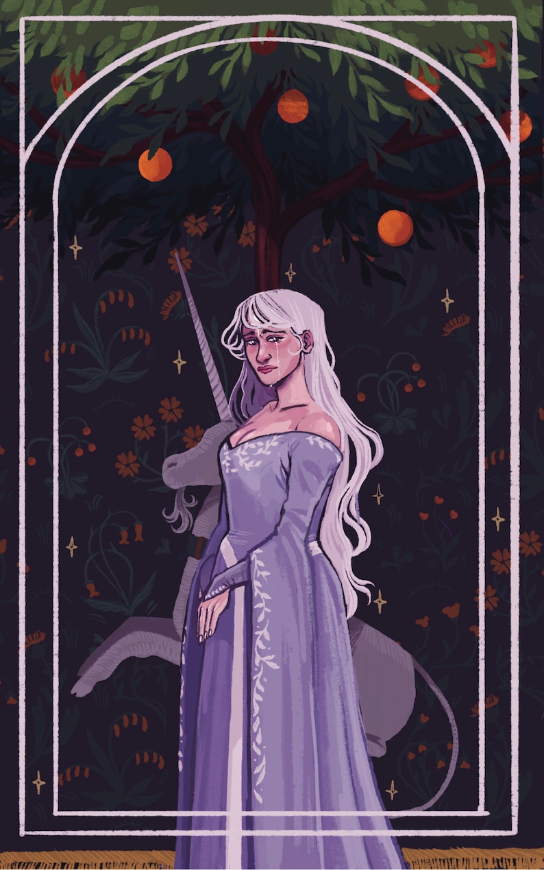 The Lady Amalthea: The Last Unicorn Fanart Print image 2