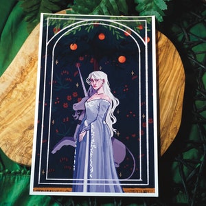 The Lady Amalthea: The Last Unicorn Fanart Print image 1