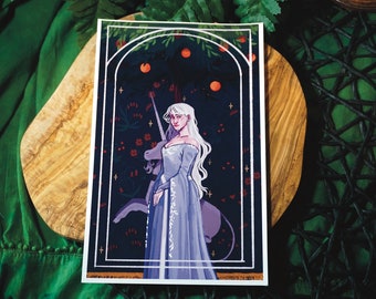 The Lady Amalthea: The Last Unicorn Fanart Print