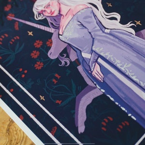 The Lady Amalthea: The Last Unicorn Fanart Print image 4