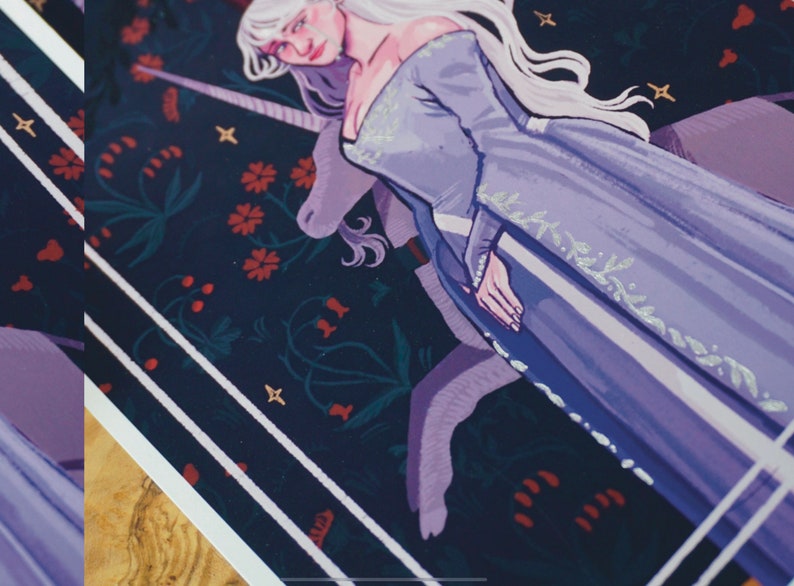 The Lady Amalthea: The Last Unicorn Fanart Print image 4