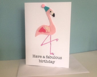 Flamingo Birthday Card