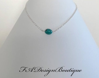Turquoise nugget & Sterling Silver - Necklace