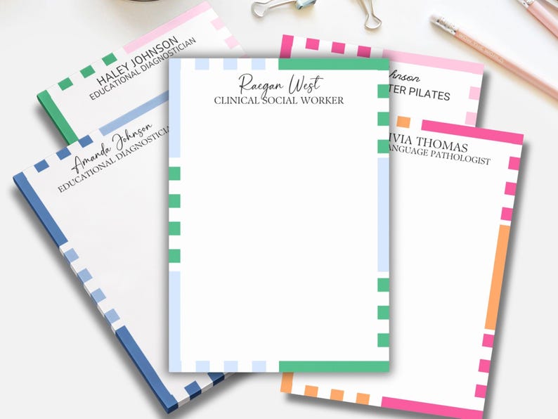 Stipps Note Format Personalized Stripe Post-it® Notes Custom Sticky Notes Office ...