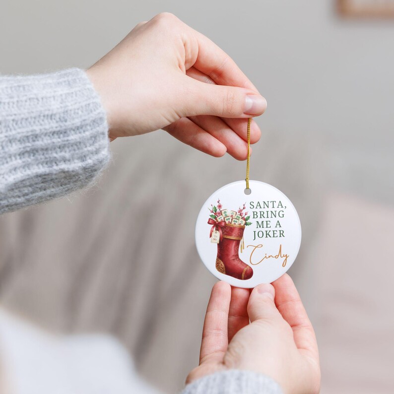 Personalized Mahjong Christmas Ornament Funny Xmas Holiday Keepsake Mahjong Hostess Gift Mah Jong Gift for Friend Secret Santa image 11