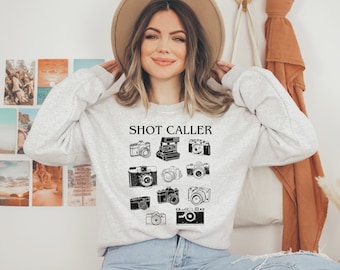 Shot Caller Photographer Sweatshirt Funny Camera Sweater Photographer Gift Camera T Shirt Photography Camera Lover