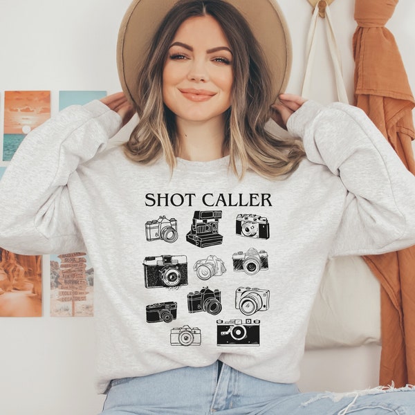 Shot Caller Photographer Sweatshirt Funny Camera Sweater Photographer Gift Camera T Shirt Photography Camera Lover