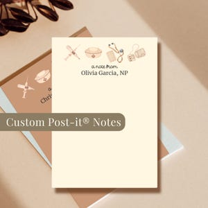 Stethoscope Nurse Practitioner Personalized Post-it® Notes Nurse Practitioner Graduation Gift NP Week Appreciation Gift APRN CNP Notepad