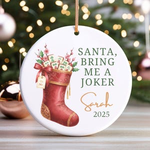 Personalized Mahjong Christmas Ornament Funny Xmas Holiday Keepsake Mahjong Hostess Gift Mah Jong Gift for Friend Secret Santa image 13