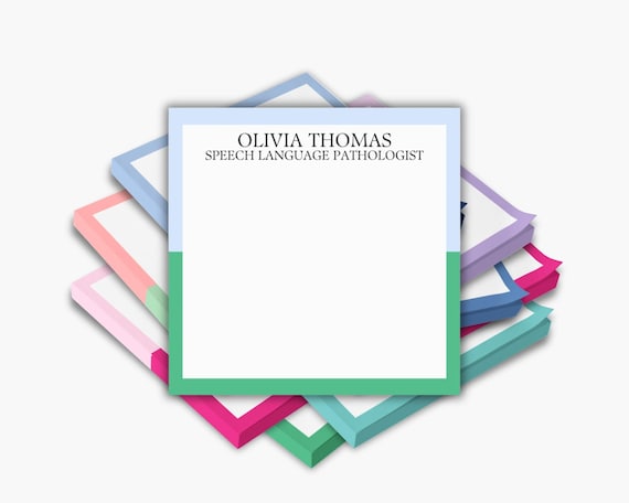 Personalized Post-it® Notes Custom Sticky Notes Office Stationery Supplies Name Memo Pads Unique Business Gifts