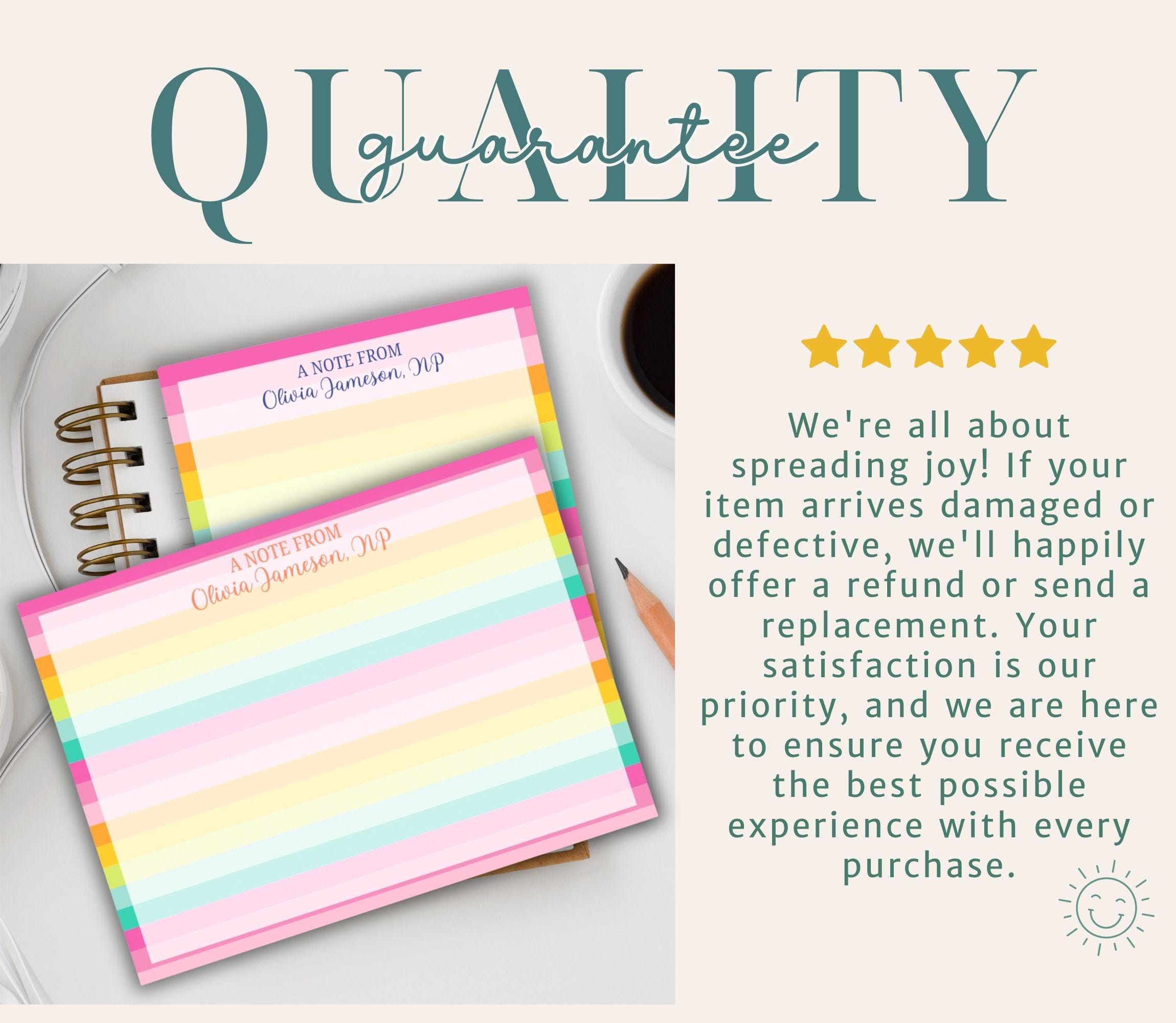 Personalized Bright Sticky Note Pad Custom Name Memo Post-it® Notes ...