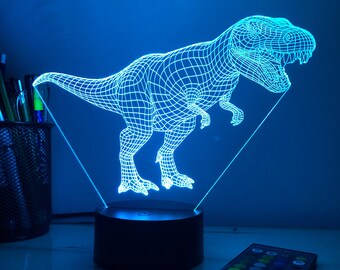 Dinosaur 3d hot sale night light