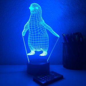 Baby Penguin 3D Illusion Lamp