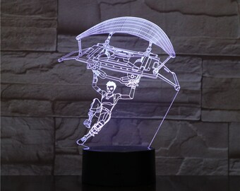 Fortnite Lamp Etsy - glider 3d optical illusion lamp night light