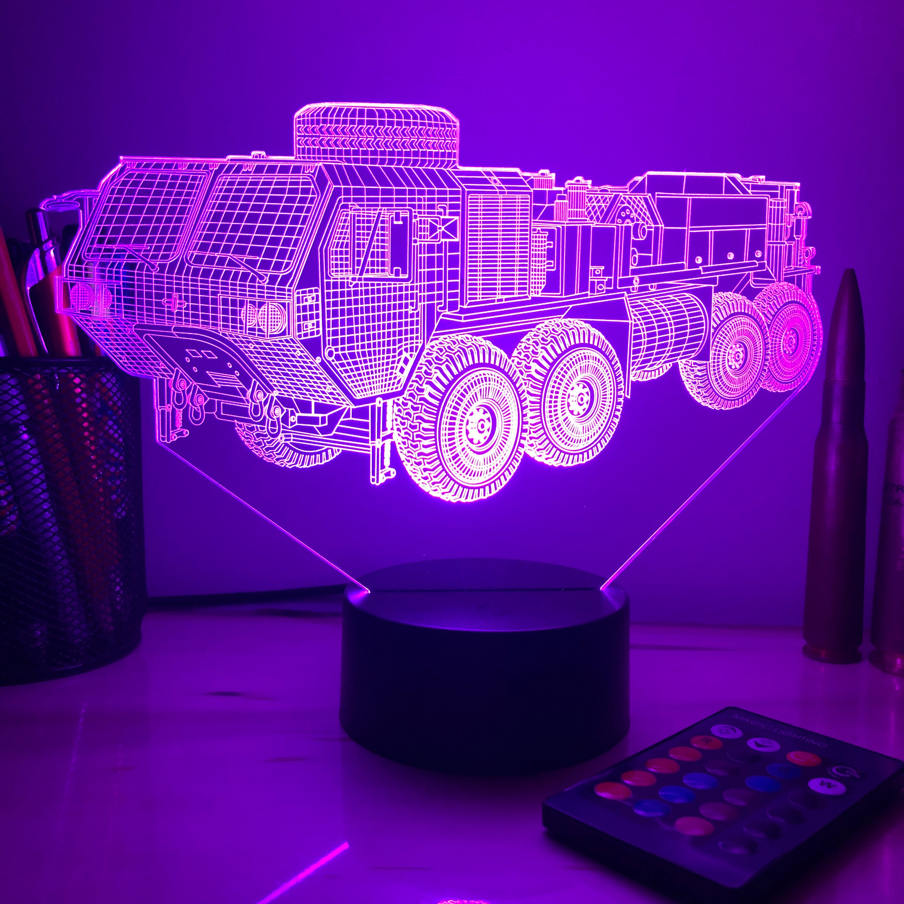 Lampe 3D Camion Américain