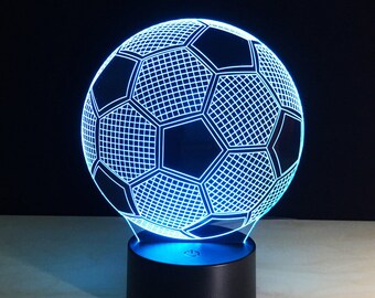 Soccer Ball - 3D Optical Illusion Lamp