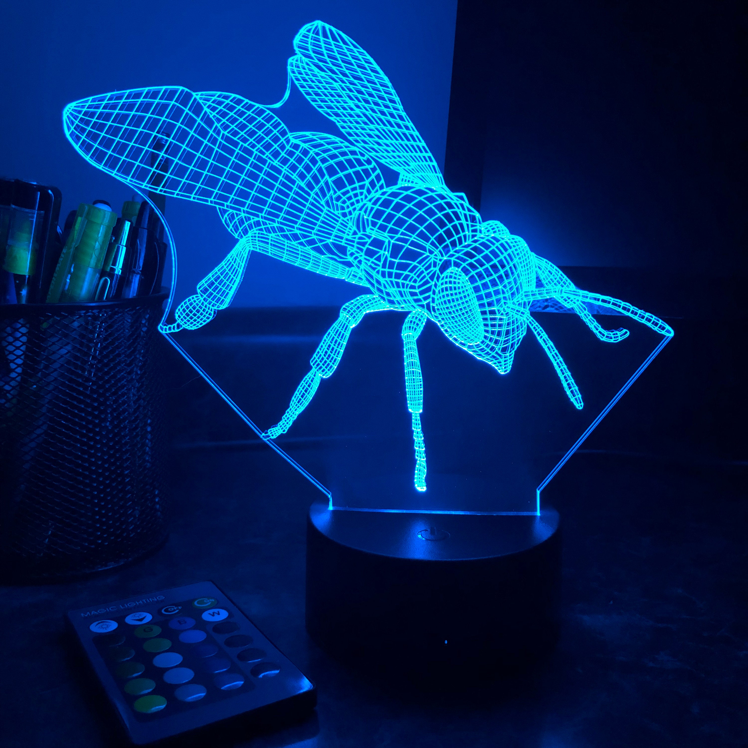 Nachtlicht Biene LED in 3-Farb-Modi