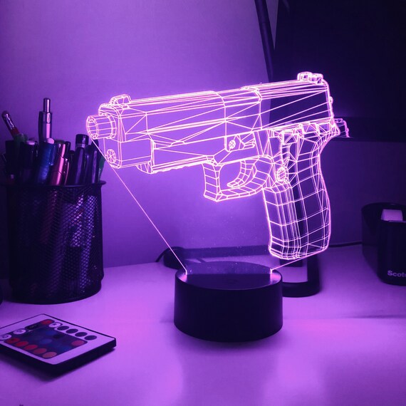 3d outlet lamp pistol