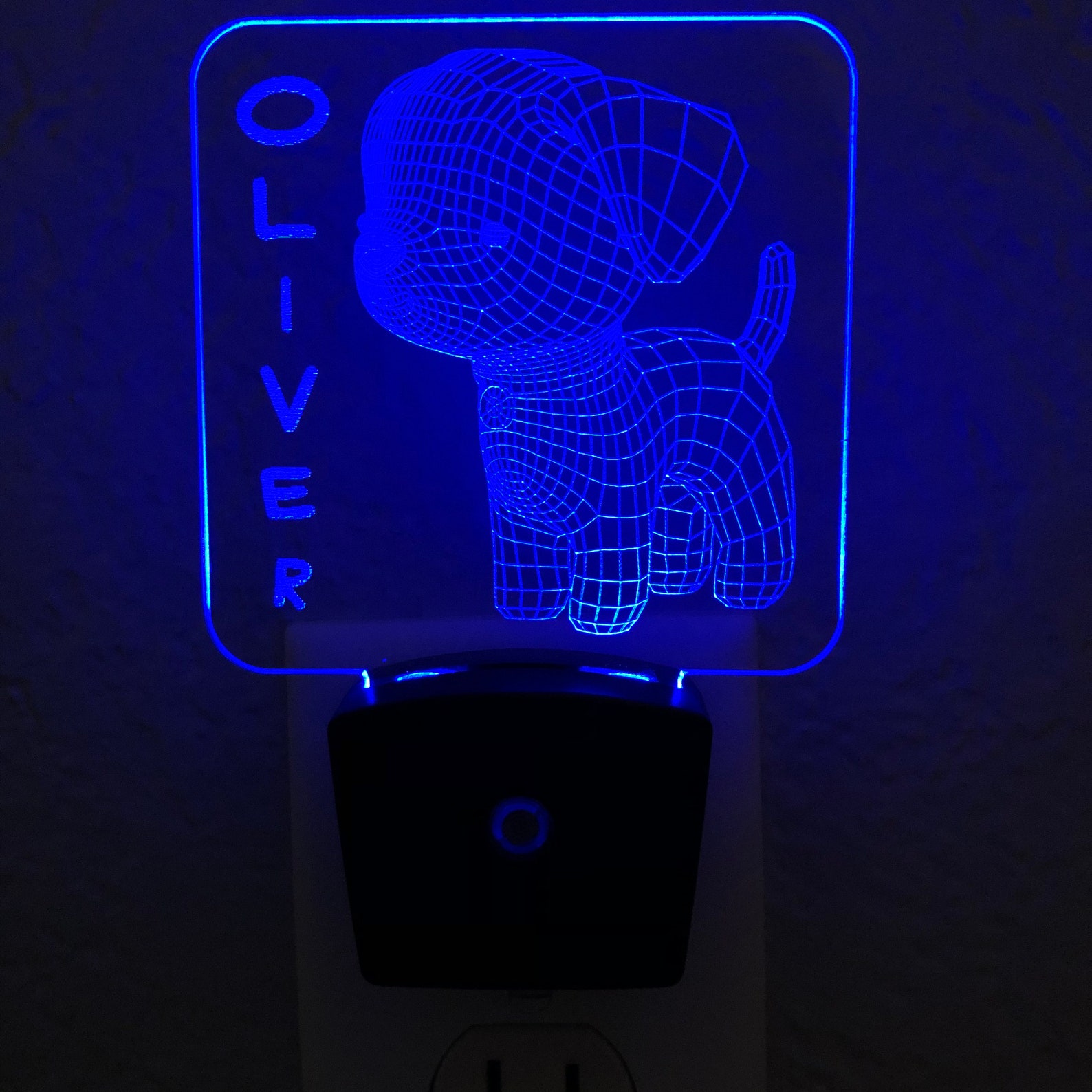 Puppy Dog Personalized Night Light Etsy