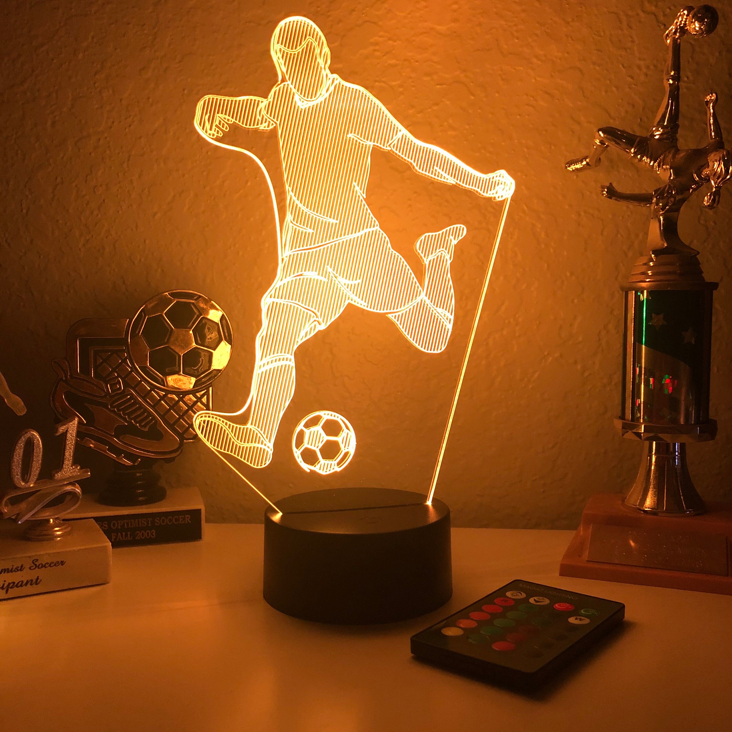 King Soccer Ball Lamp, 3D lamp