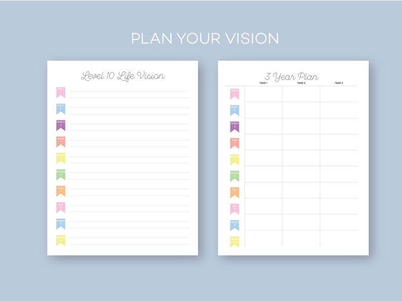 Printable Level 10 Life Goals Worksheets PDF Etsy Sweden printable-level-10-life-goals-worksheets-pdf-etsy-sweden