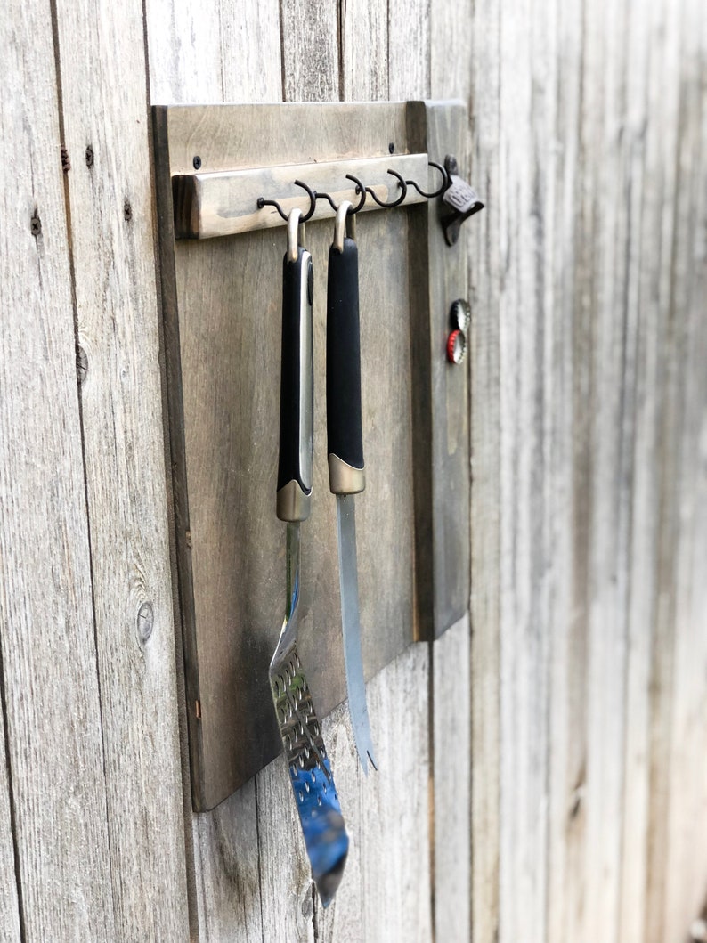 BBQ Tool Holder Grill Utensil Holder Grill Accessory Holder Etsy