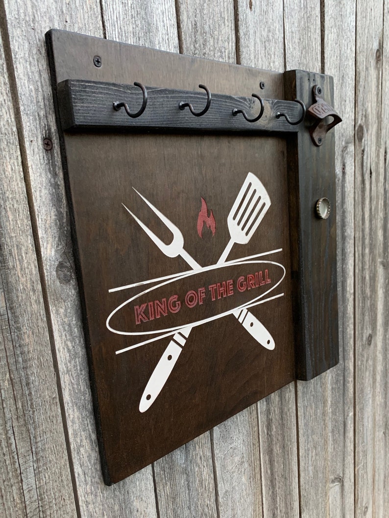 Personalized BBQ Tool Holder Grill Utensil Holder Grill Etsy