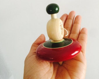 Top selling Christmas Gift Spinning top, Wood top,Vintage toys, mindfulness gift, Cool Gift
