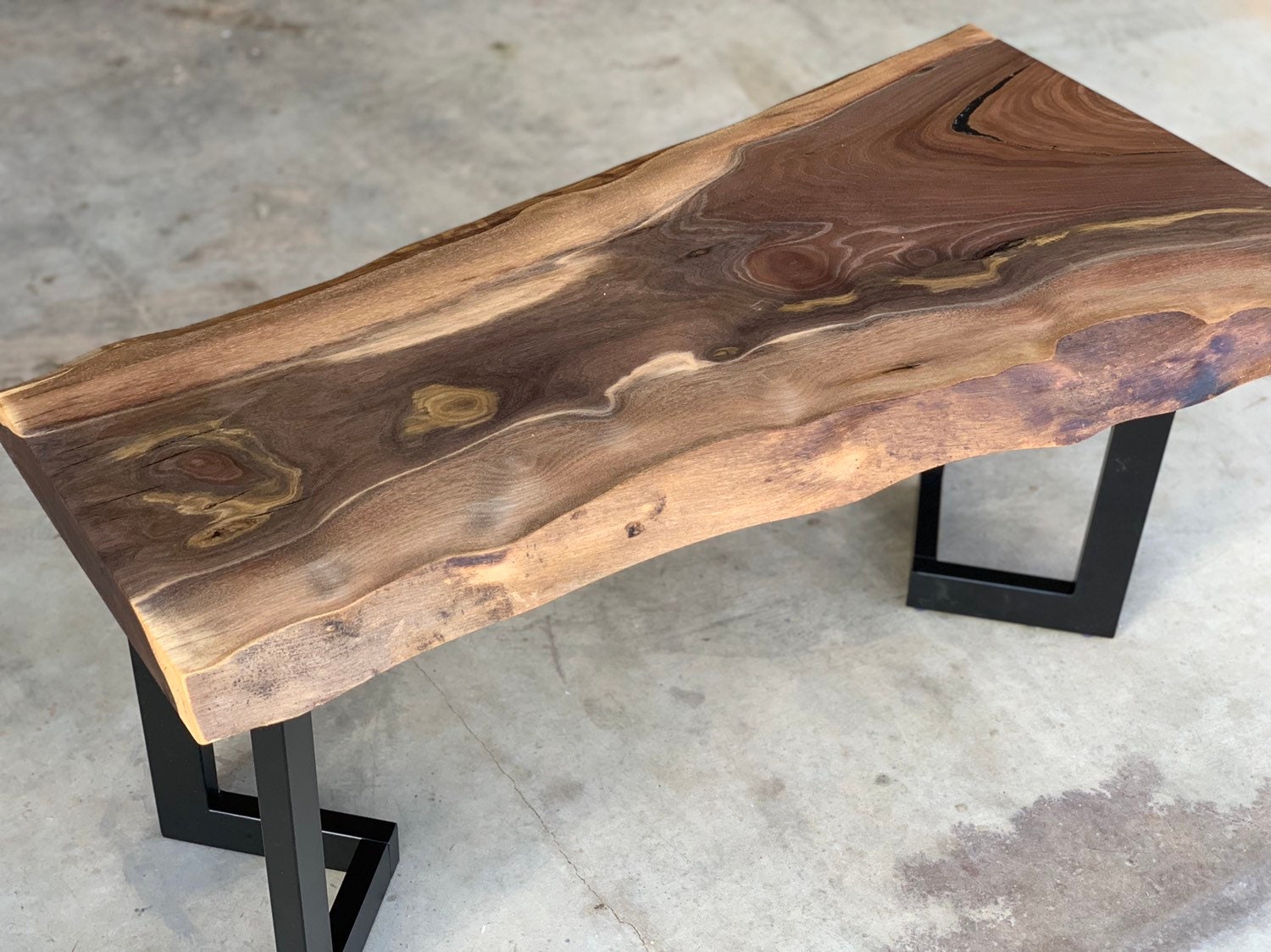 Live Edge Slab Coffee Table