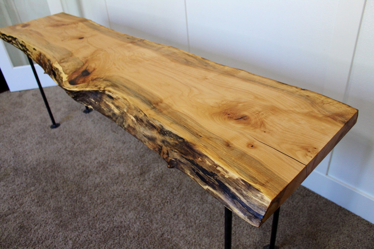 Entryway Table / Live Edge Entryway Table / Slab Table / Live Etsy