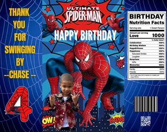 Bolsa de papas fritas de Spider-Man