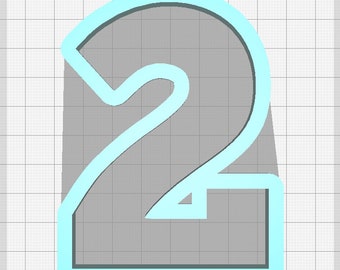 Number Two Cookie Cutter