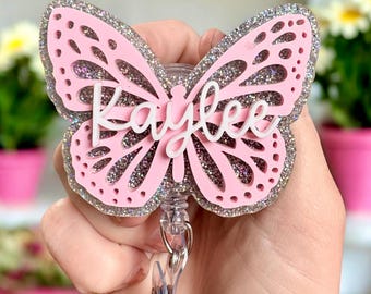 Spring Badge Reel | Butterfly Badge Reel | Teacher Badge Reel| Nurse Badge Reel| Easter and Spring Badge Reel Gift