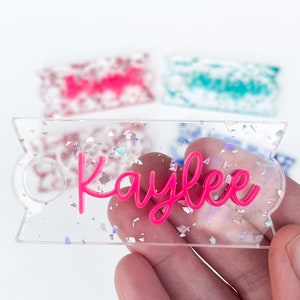 Personalized Tumbler Name Tag | Custom Tumbler Name Plate | 30oz and 40oz | H2.0 Quencher Name Tag | Acrylic Name Plate