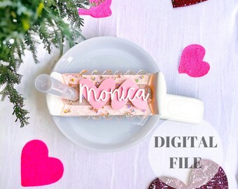 Double Heart Topper SVG