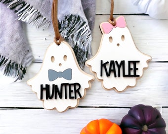 Boo Basket Tag, Halloween Basket Tag, Personalized Boo Bag Tag, Custom Basket Tag, Trick or Treat Name Tag, Acrylic Halloween Tag