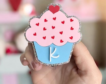 Valentines Badge Reel | Cupcake Badge Reel | Teacher Badge Reel| Nurse Badge Reel| Valentine Badge Reel Gift