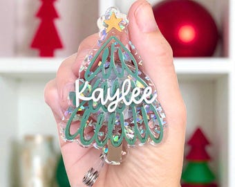 Christmas Tree Badge Reel | Christmas Badge Reel | Winter Badge Reel | Teacher Badge Reel | Nurse Badge Reel | Cute Christmas Badge Reel
