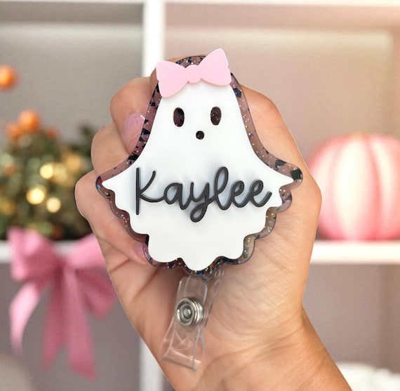 Halloween Badge Reel | Ghost Badge Reel | Fall Badge Reel | Teacher Badge Reel | Nurse Badge Reel | Cute Halloween Badge Reel Gift