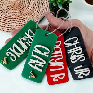 Personalized Backpack Name Tag, Acrylic Bag Tag, Kids Name Keychain, Acrylic Keychain, Keychain for Kids, Backpack Tag, Bag Tag
