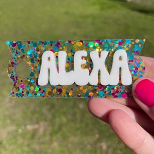 Etiqueta de nombre de vaso personalizada / 30 oz y 40 oz / Etiqueta de nombre de extintor H2.0 / Placa de nombre de acrílico