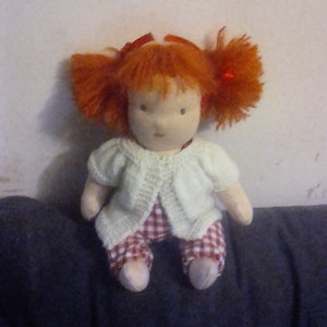 9&quot; tall button jointed waldorf doll - hand made