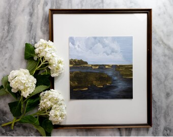 Fine Art Coastal Marsh Print | Luxury Archival Giclée Wall Art | Modern Traditional Elegant Painting