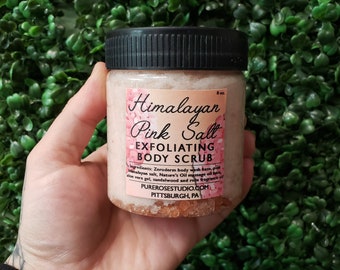 Himalayan Pink salt exfoliating body scrub 8oz