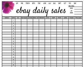 Ebay Daily Sales Report Floral 002