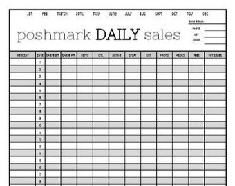 Poshmark Daily Sales Report 001